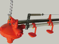Abreuvoir automatique pour poussins, distributeur d'eau automatique pour volailles, abreuvoir horizontal de type bec de canard pour cailles