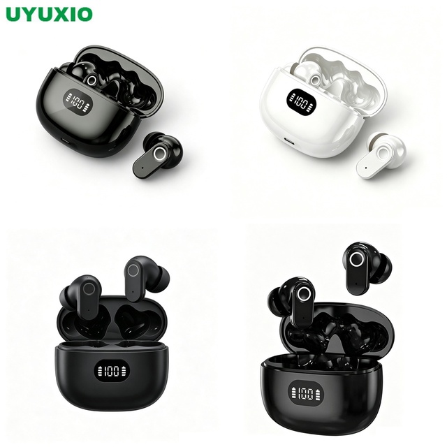 In Ear Wireless Earbuds TWS Earphones HiFi Stereo Earphones Deep Bass Charging Case Bluetooth 5.4 Clear Calls for Daily Use