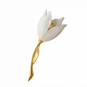 Fashion Jewelry Tulip Brooches Tulip Magnolia Elegant Brooch for Coat