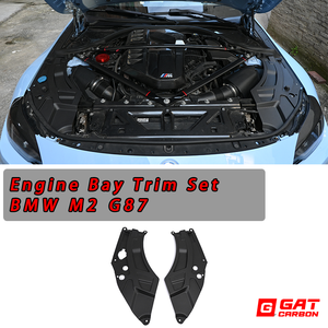 Set Trim Mesin Serat Karbon Kering Berkualitas Tinggi untuk BMW M2 G87 Pengganti Penutup Alis Lampu - Product Image 3