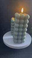 Bubble Cube LED-Kerze - Geeignet für Verschiedene Anlässe wie Heimdekoration, Hochzeiten und Feste.