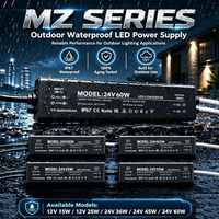Fuente de Alimentación Impermeable para Exteriores IP67 de Tamaño Mini, Entrada de CA Universal de Baja Potencia 15-60w, Adaptador de Interruptor Delgado para Iluminación LED Pequeña