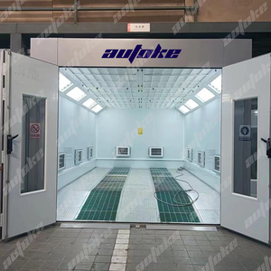 Cabines de peinture automobile AUTOKE, LED, faible température de cuisson, chauffage diesel/électrique, système de ventilation descendant, modèle rétractable à haute efficacité ATK-001 1 - Product Image 2