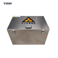 Boîte de protection contre les radiations Réservoir de plomb métallique résistant aux radiations Les sources radioactives sont stockées dans des boîtes de plomb