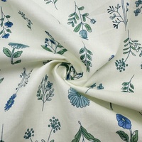 Tissu Popeline 100% Coton Biologique Imprimé Numérique à Petits Motifs Floraux Léger Respirant et Anti-humidité pour Robes Filles et Garçons – Vente en Gros
