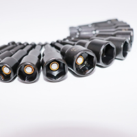 Jeu de 15 embouts de vissage à chocs magnétiques, tige 1/4, en acier CRV, pour usage manuel, emballage en mallette rigide, OEM disponible