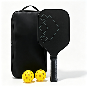 Pala de Pickleball con Forma Estándar, Sin Bordes, 40 Orificios, Agarre Antideslizante, Núcleo de Madera de Álamo Ligero de 16 mm, Plegable, Portátil, para Niños - Product Image 4