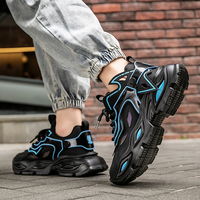 Baskets Chunky Grande Taille 45 pour Hommes – Chaussures de Sport Designer Tendance Décontractées Respirantes à Plateforme Rehaussante