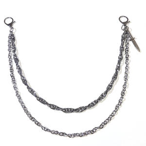 Cadena para Pantalones de Doble Capa de Aleación de Zinc con Forma de Espada, Estilo Punk, Cadena Casual para la Cintura para Hombre - Product Image 5