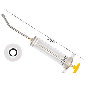 Pistola de Inyección Automática Multi-Capacidad para Animales, Ganado, Ovejas, Cerdos, Aves de Corral, Jeringa Veterinaria de Plástico y Acero con Cánula de Alimentación - Product Image 6