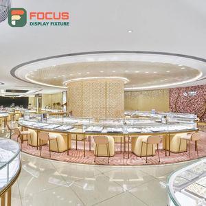 Mostrador de Exhibición de Joyería de Alta Visibilidad con Marco Metálico para Tiendas de Marca - Product Image 4