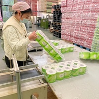 Papier toilette en pâte de bois, vente en gros Chine, pas cher, absorbant, rouleau de papier toilette pour hôtel et salle de bain