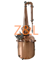 Distillateur alambic de whisky en cuivre, 50 litres, 100 litres, 200 litres