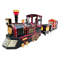 Trackless train battery train for amusement park