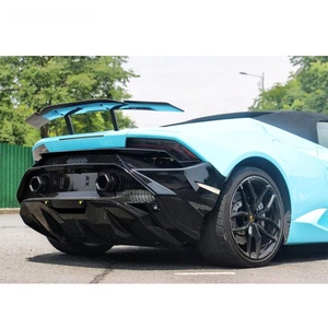 Nouveauté BTC pour Lamborghini Huracan LP580 LP610 <span class=keywords><strong>EVO</strong></span> 2014-2023 : Amélioration de style Tecnica avec pare-chocs avant et arrière en fibre de carbone sèche - Product Image 5
