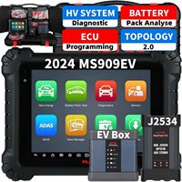 Escáner de Diagnóstico Inteligente Autel MaxiSys MS909 EV, Igual que el Ultra EV, Sistema de Alto Voltaje, Codificación y Programación de ECU