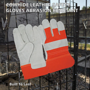 Guantes de Seguridad de Cuero Vacuno de Alta Calidad para Soldadura, Construcción Industrial, Resistentes a la Abrasión y al Calor, Talla Única - Product Image 2