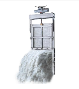 Válvula de compuerta deslizante de pared SS304/SS316 con actuador/engranaje helicoidal de doble accionamiento 1000*2000 OEM para <span class=keywords><strong>tratamiento</strong></span> de agua - Product Image 5