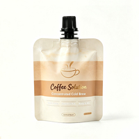 Pochette à bec verseur personnalisée pour café et boissons liquides, impression HD, matériau de qualité alimentaire, pochette verticale avec bec verseur