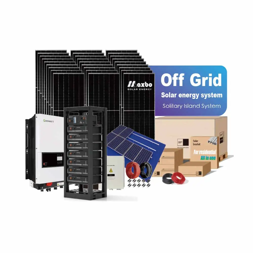 Zonnepaneel Off Grid Systeem 3 5 8 10 Kw Compleet Zonne-Energie Systeem Kit Voor Thuisgebruik