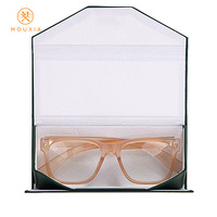 Étui à lunettes élégant pliable en cuir PU grande capacité avec logo personnalisé pour un rangement facile