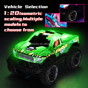 Voitures <span class=keywords><strong>RC</strong></span> <span class=keywords><strong>27</strong></span> <span class=keywords><strong>MHz</strong></span> 1:20 haute vitesse, jouets télécommandés phosphorescents tout-terrain pour enfants et adultes - Product Image 3