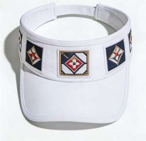 Visera Deportiva de Lujo Retro con Parches Geométricos Bordados, Ligera, Transpirable y Ajustable - Product Image 3