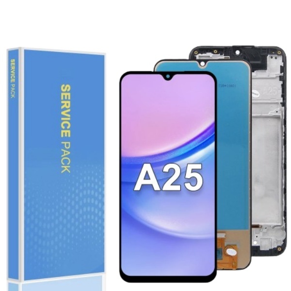 100% Tested Phone Display for Samsung A25 A256 Oled Screen With Frame Replacement for Samsumg A25 Lcd