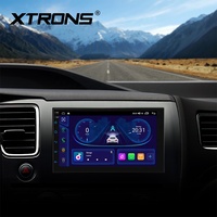Reproductor Multimedia Estéreo para Auto Android de 7 Pulgadas, Doble DIN, 4+64GB, Octa Core, Pantalla IPS, CarPlay Inalámbrico, Android Auto, RDS, CE-XTRONS