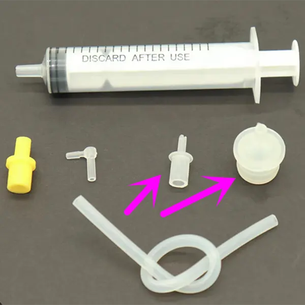 Small Cap And Bigger Cap For Ink Syringe Link Fitting