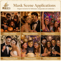 Masque de mascarade DIY en PVC noir à demi-visage avec bec d'oiseau, thème fantaisie européen et américain pour fêtes et festivals