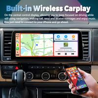 Écran QLED 12,3 pouces Android 13 2Din Radio Stéréo pour VW Multivan T6 2016 GPS Lecteur Multimédia Vidéo de Voiture Carplay Unité Principale