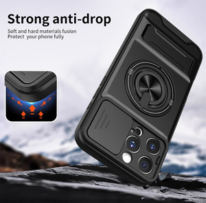Nouvelle conception de protection d'objectif de caméra coulissante, coque de téléphone magnétique antichoc pour <span class=keywords><strong>iPhone</strong></span> <span class=keywords><strong>11</strong></span> 12 13 14 15 16 <span class=keywords><strong>Pro</strong></span> Max 17 Air Case - Product Image 3