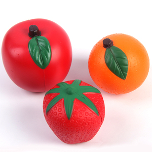Pelota Antiestrés de Espuma de Poliuretano de Alta Calidad con Forma de Manzana, Pelota de Manzana con Logotipo Personalizado, Juguete Antiestrés de Fruta para Niños - Product Image 3