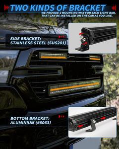 Nouvelle barre lumineuse LED ECE haute puissance modèle D-Max pour <span class=keywords><strong>Ford</strong></span>, Jeep, UTV, Pick-up 4x4, blanc ambre, position DRL, sans éblouissement - Product Image 6