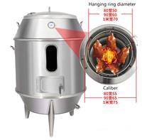 Rôtissoire à gaz commerciale en acier inoxydable pour poulet, canard et pigeons, pour restaurant, prix compétitif