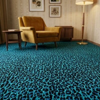 Moquette murale ignifuge et insonorisée en nylon imprimé léopard pour hôtel, 4m, moderne, lavable, pour salle de banquet et salon