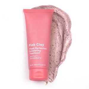 Marque privée OEM ODM <span class=keywords><strong>Gommage</strong></span> exfoliant à l'argile rose, matifiant et revigorant pour éclaircir le visage - Product Image 1