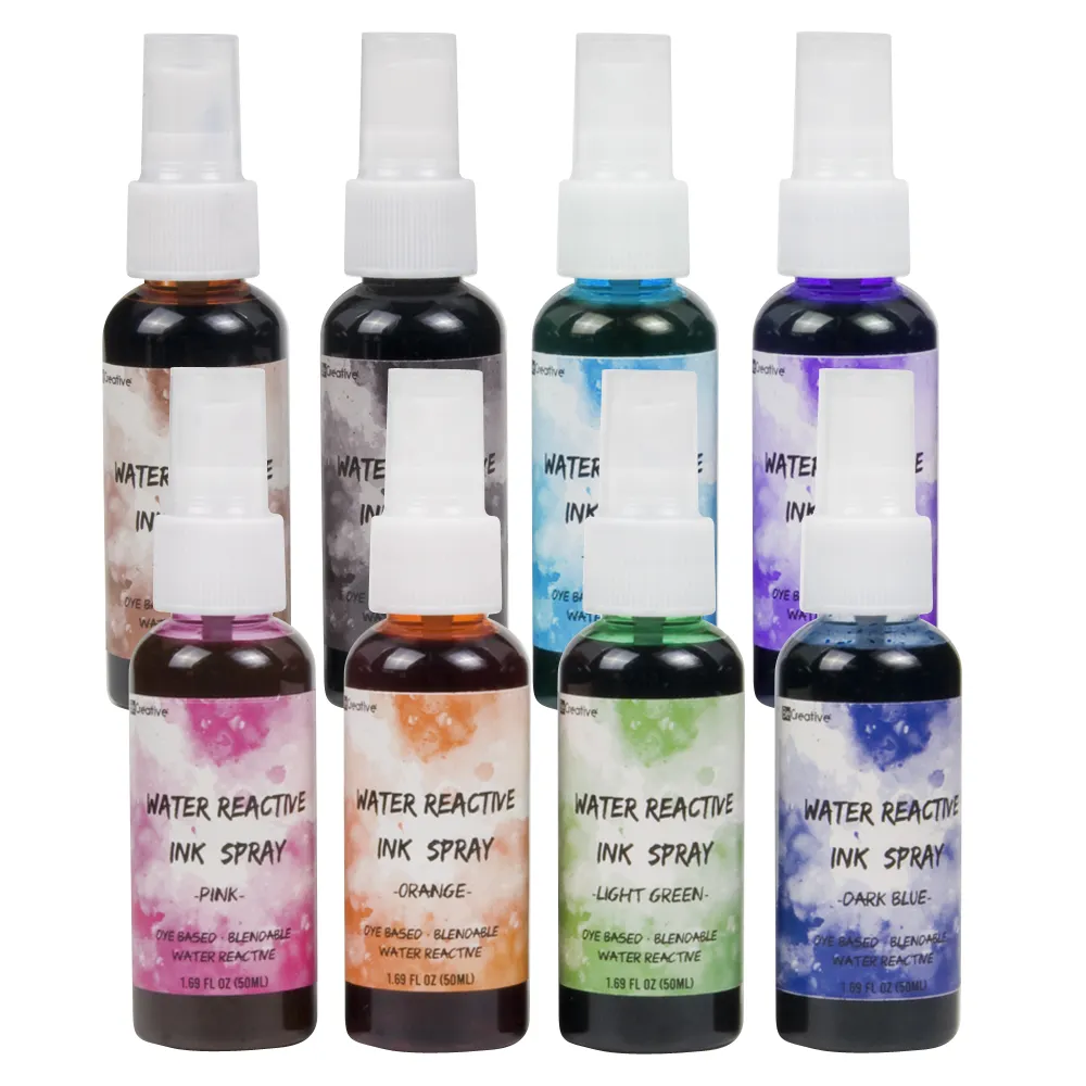 Water Reactive Ink Spray for Arts & Crafts-1.69fl Oz(50ml)