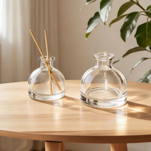 Bottiglia in Vetro Trasparente Vuota Personalizzabile da <span class=keywords><strong>50</strong></span> <span class=keywords><strong>ml</strong></span>, 100 <span class=keywords><strong>ml</strong></span>, 150 <span class=keywords><strong>ml</strong></span>, 250 <span class=keywords><strong>ml</strong></span> per Diffusore a Bastoncini, per Casa e Auto - Product Image 6