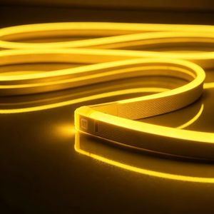 Ruban LED néon flexible IP65, résistant à la poussière, blanc chaud, décoration intérieure, éclairage d'ambiance pour hôtel, DC12V, conforme à la norme FCC - Product Image 2
