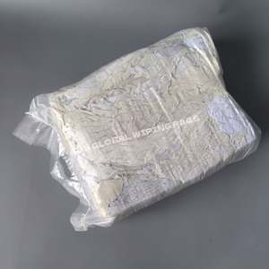 Trapos de Algodón para Limpieza Industrial, Trapos de Felpa Industriales, 25 kg, Color Blanco, 100% Algodón, a Granel - Product Image 1