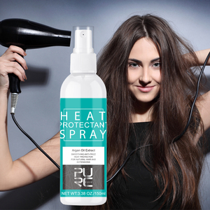 <span class=keywords><strong>Spray</strong></span> <span class=keywords><strong>protecteur</strong></span> de chaleur à l'huile d'argan personnalisé de marque privée pour la protection thermique des <span class=keywords><strong>cheveux</strong></span> <span class=keywords><strong>Spray</strong></span> protège jusqu'à 450 F des fers plats - Product Image 1