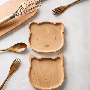 จานไม้รูปดาวการ์ตูนสำหรับเด็ก ใช้สำหรับเสิร์ฟอาหารเช้า ของหวาน เค้ก - Product Image 2