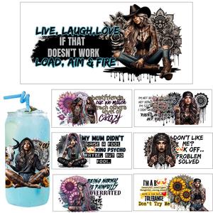 Catálogo de Adhesivos para Vasos de 16 oz con Diseño de Chicas Tatuadas, Resistentes al Agua, para Transferencia de Calcomanías, <span class=keywords><strong>Globo</strong></span> de Nieve, Impresión UV DTF - Product Image 1