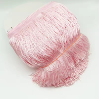 Frange décorative en polyester à pompons pour rideaux et tapis, dentelle à pompons en coton en gros