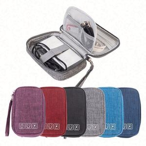 Wholesale Portable Data <b>Cable</b> Storage <b>Bag</b> Travel Headset Storage <b>Bag</b> Durable 300D Oxford Mobile Power Charger Organizer <b>Bag</b> - Product Image 6