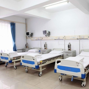 Электрическая больничная кровать для ухода за пациентами, регулируемая по высоте, с бортиками, для использования в отделении интенсивной терапии - Product Image 4