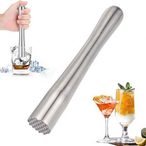Muddler de Acero Inoxidable 304, Triturador de Hielo Reutilizable, Varilla para Mezclar Bebidas, Varilla para Triturar Hielo de Frutas, Herramientas para Bar Mojito - Product Image 3