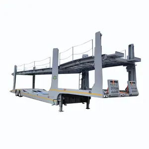 China Heavy Duty Vehicle Transport 2 Axle 3 Axle 6 Car 8 Car Double Deck Car Carrier Trailer